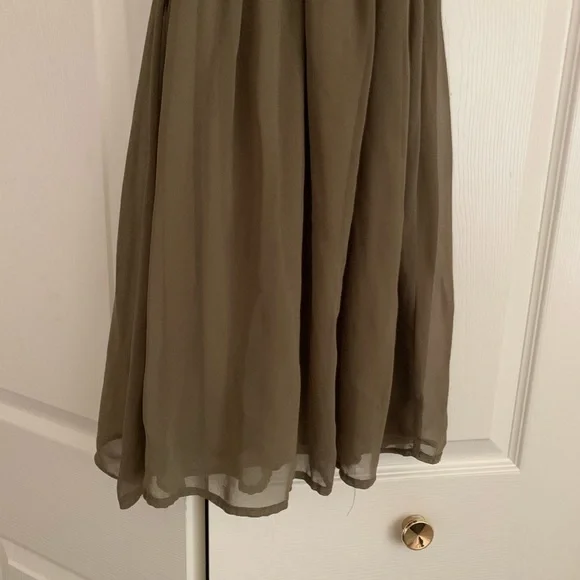 Olive green mini dress - Picture 2 of 4